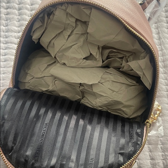 Victoria's Secret Blush Backpack with Gold Accents - Picture 2 of 3